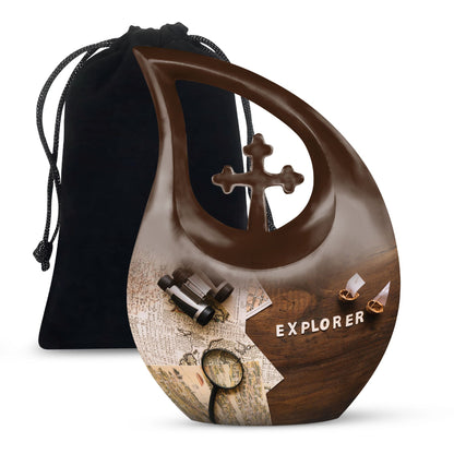 10-inch Being An Explorer Urn,