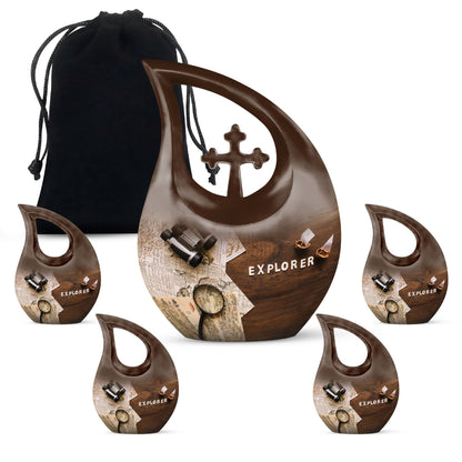 10-inch Being An Explorer Urn,