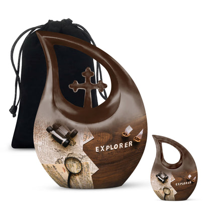 10-inch Being An Explorer Urn,