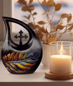 10-inch Colorful Autumn Leaf Urn