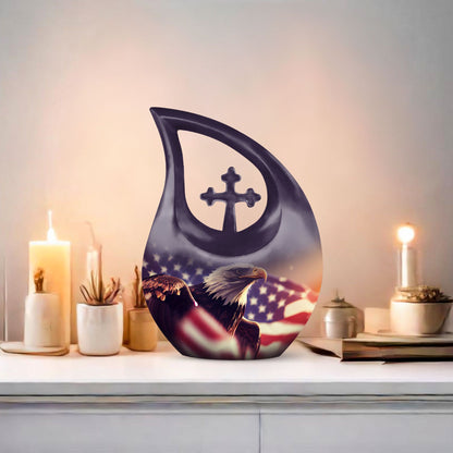 10-inch eagle urn 
