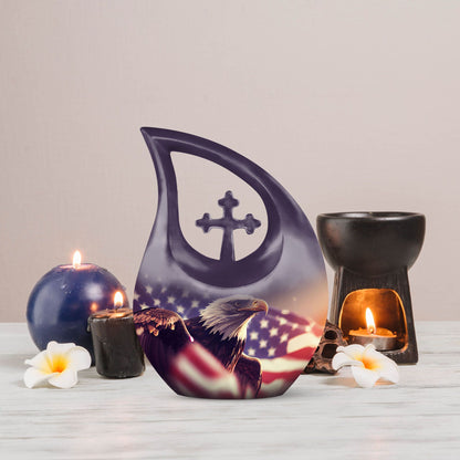 10-inch eagle urn 