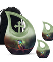 10-inch Cross Drop Humming Bird Urn 