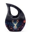 Large 10 inch majestic deer running urn 
