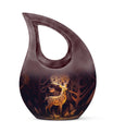 Majestic Golden Deer Large Urn