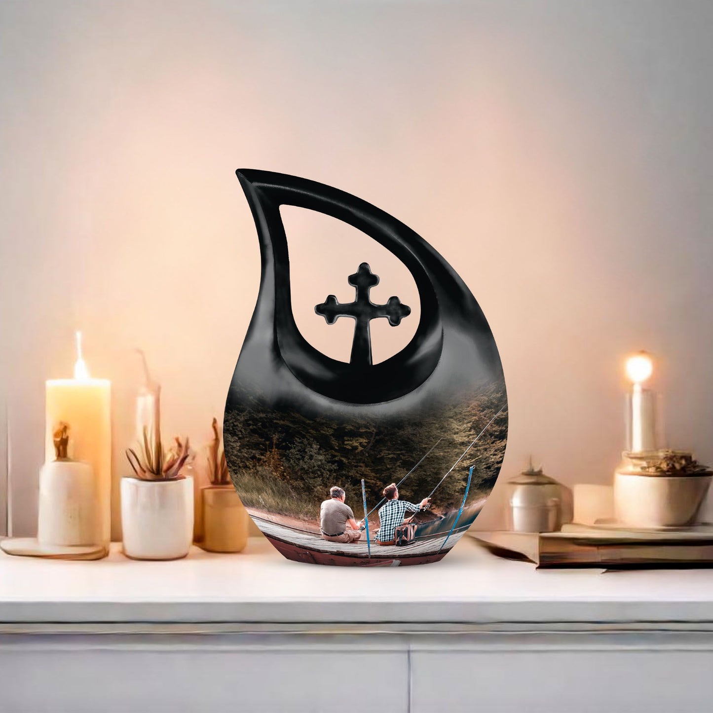 Father and Son memorial urn