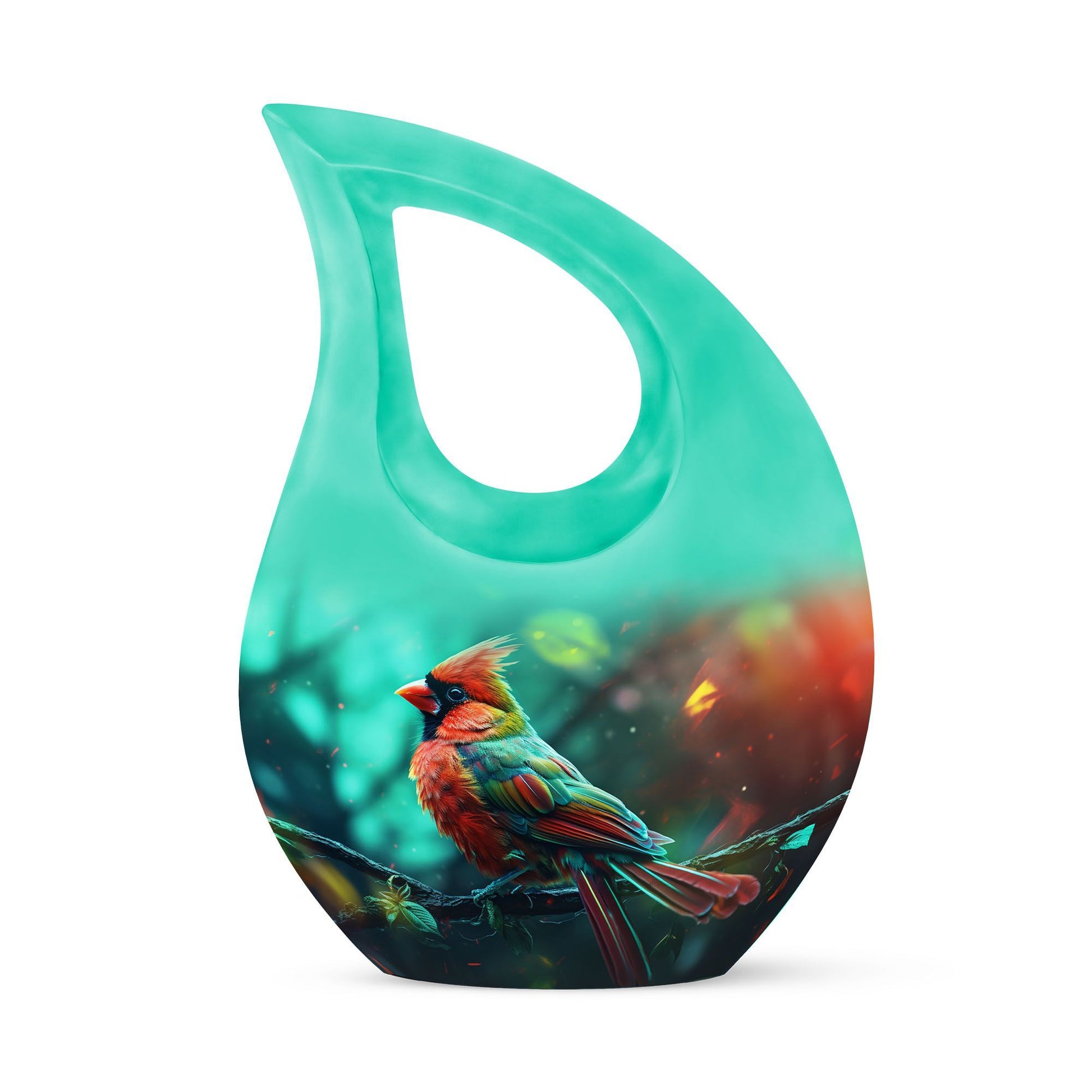 10 Inch Cardinal Bird Urn