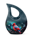10-inch Cardinal Bird Urn