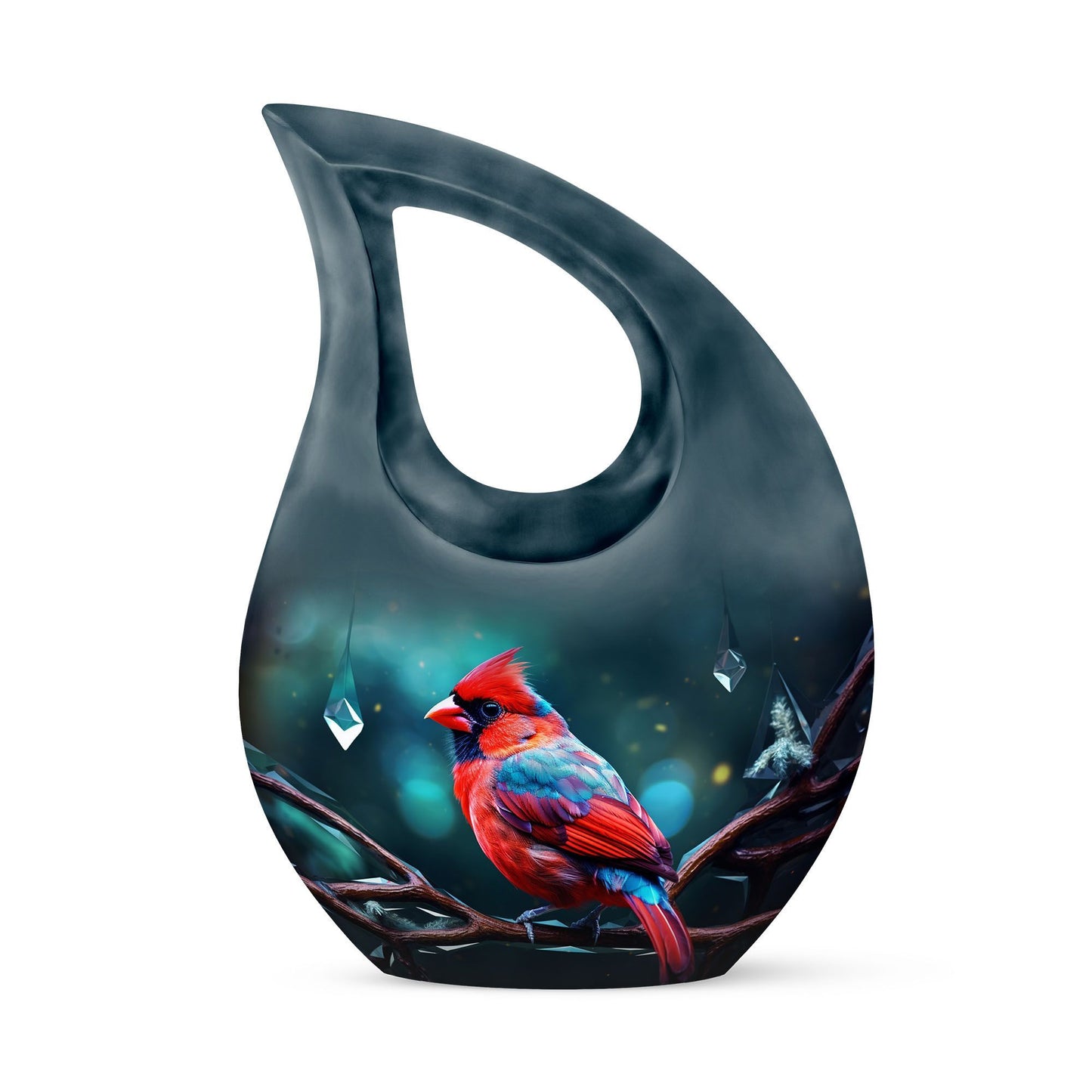 10-inch Cardinal Bird Urn