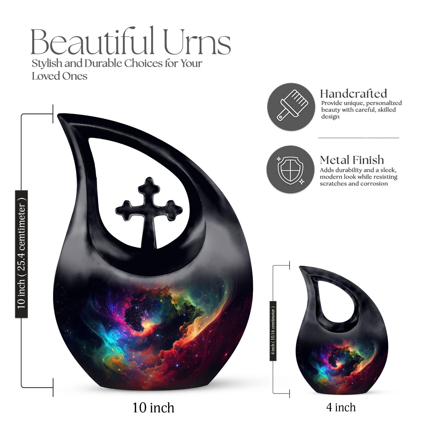 Colorful Image Nebula 10-inch Cardinal Keepsake Urn 