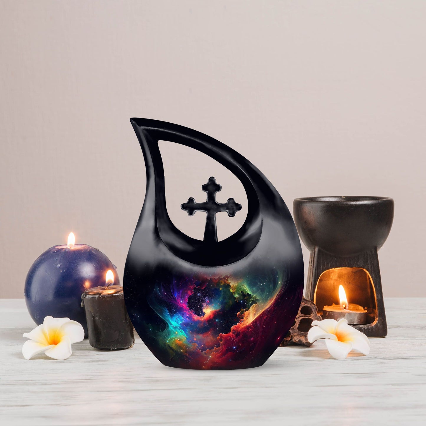 Colorful Image Nebula 10-inch Cardinal Keepsake Urn 
