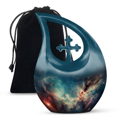 10-Inch Glowing Star Field Urn