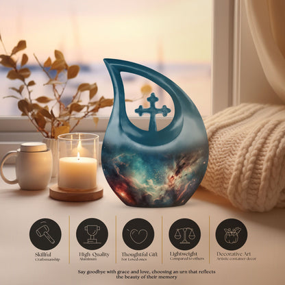 10-Inch Glowing Star Field Urn