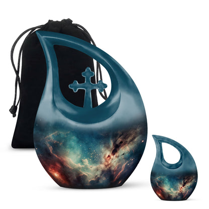 10-Inch Glowing Star Field Urn