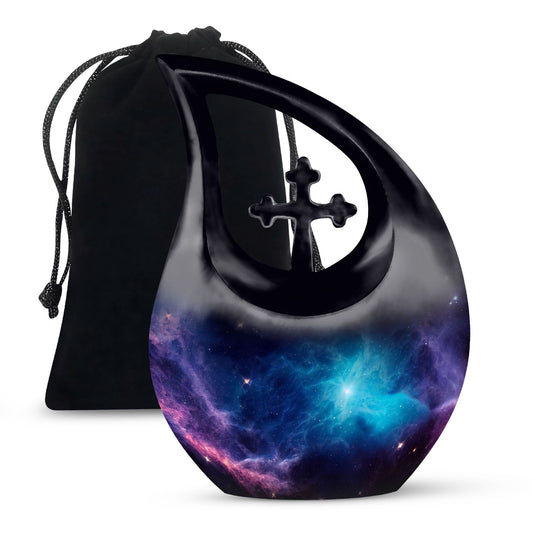 Illustration Galaxy Cross Drop Urn, 