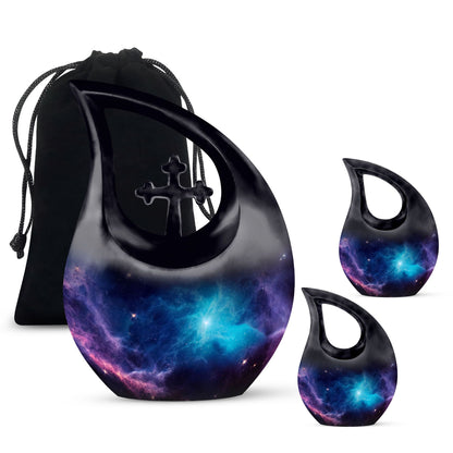 Illustration Galaxy Cross Drop Urn, 