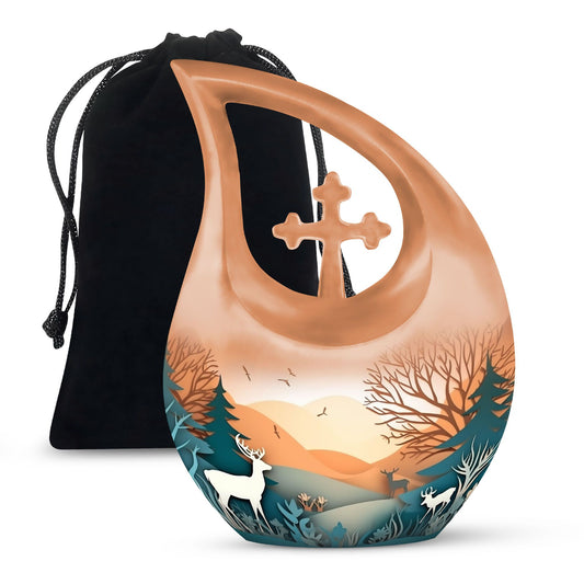 10 Inch Paper Cut Out Urn 