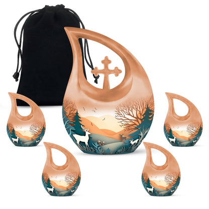 10 Inch Paper Cut Out Urn 