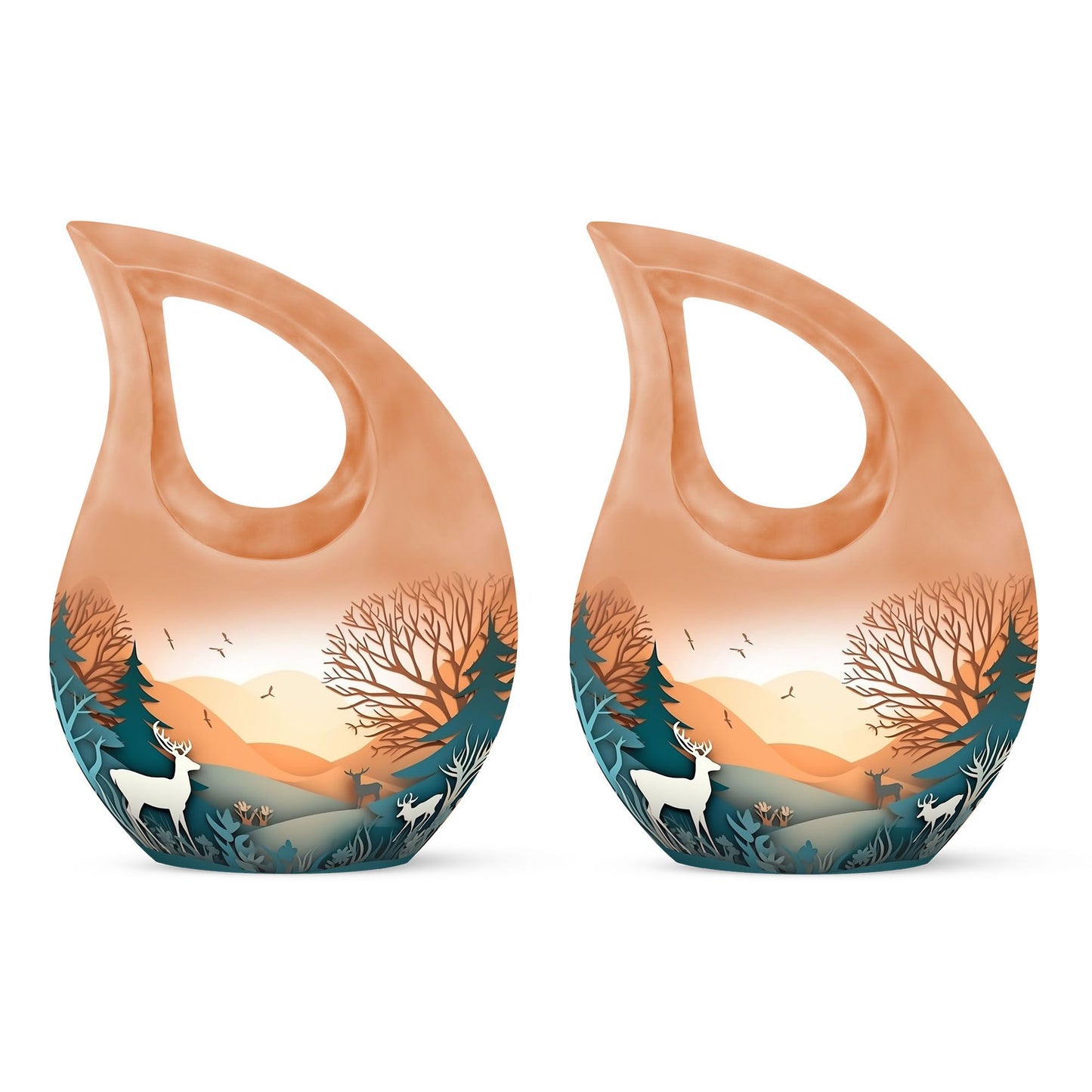 10 Inch Paper Cut Out Urn 
