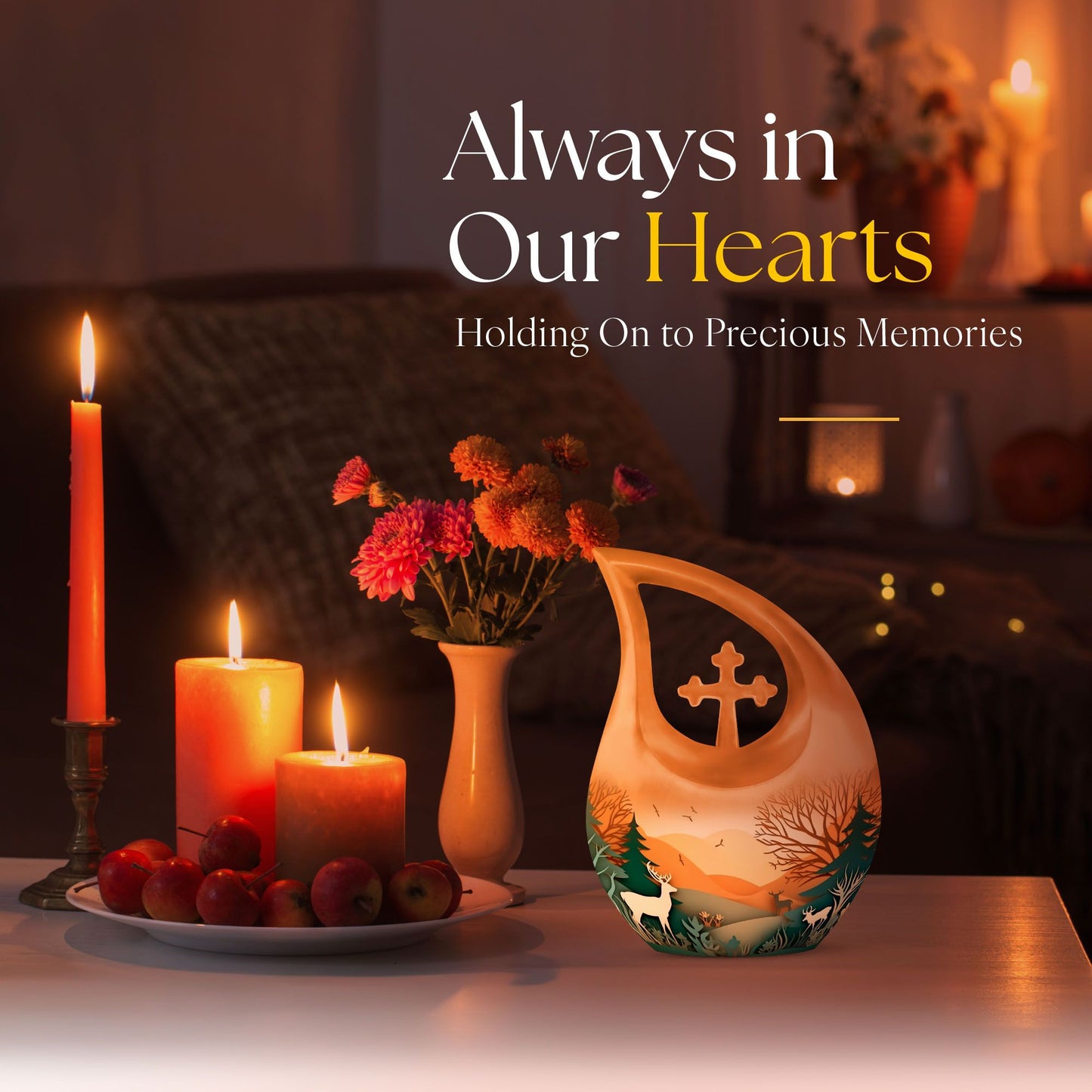 10 Inch Paper Cut Out Urn 