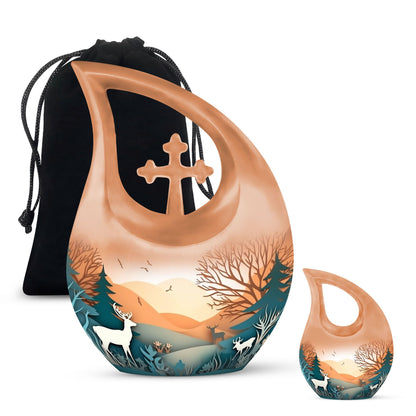 10 Inch Paper Cut Out Urn 