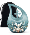 10-inch Cross Drop Peace Themed Urn,