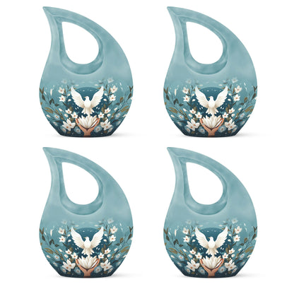 10-inch Cross Drop Peace Themed Urn,