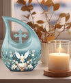 10-inch Cross Drop Peace Themed Urn,