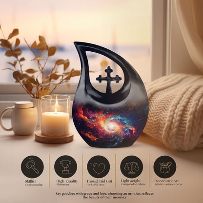 Rainbow Galaxy Revolving Urn