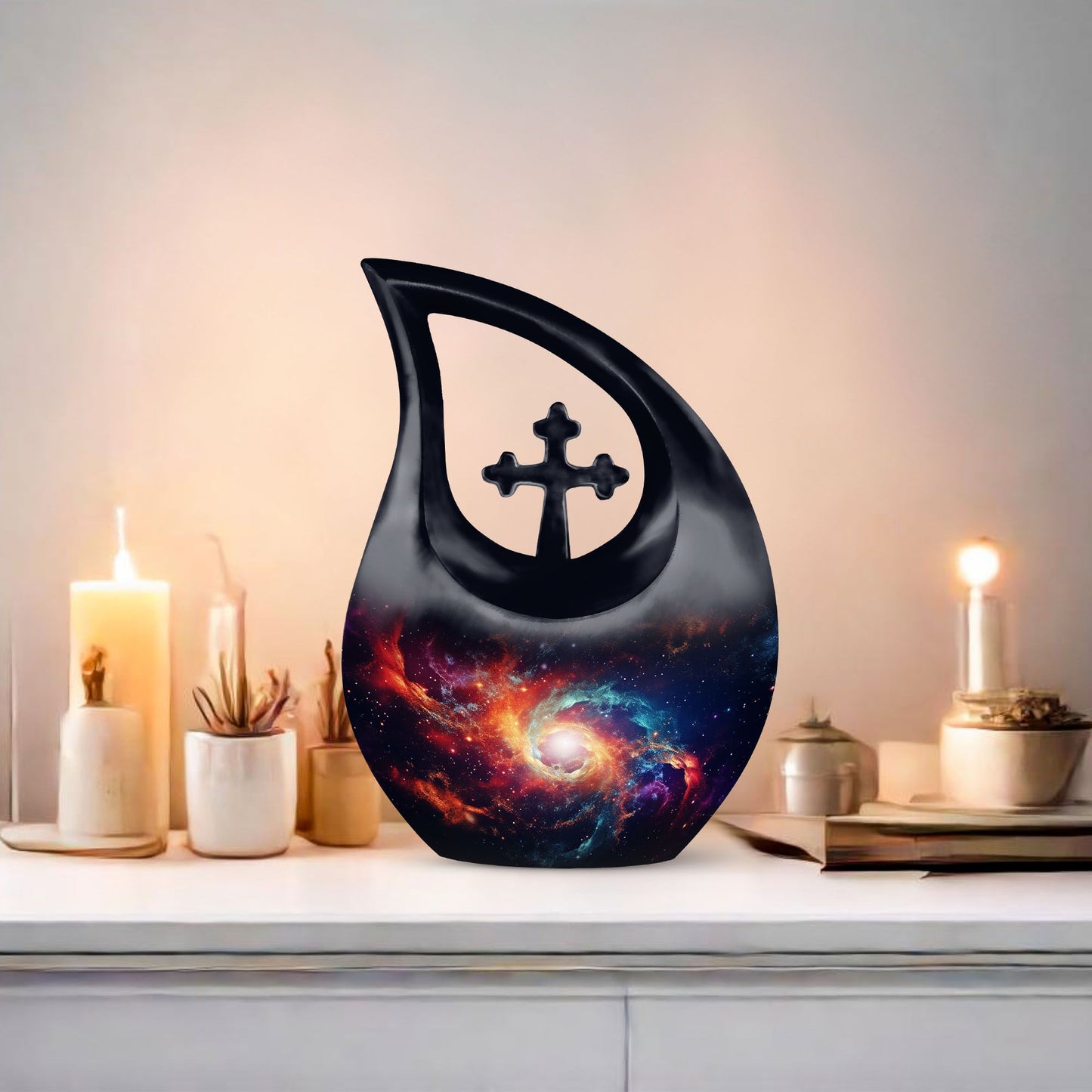 Rainbow Galaxy Revolving Urn