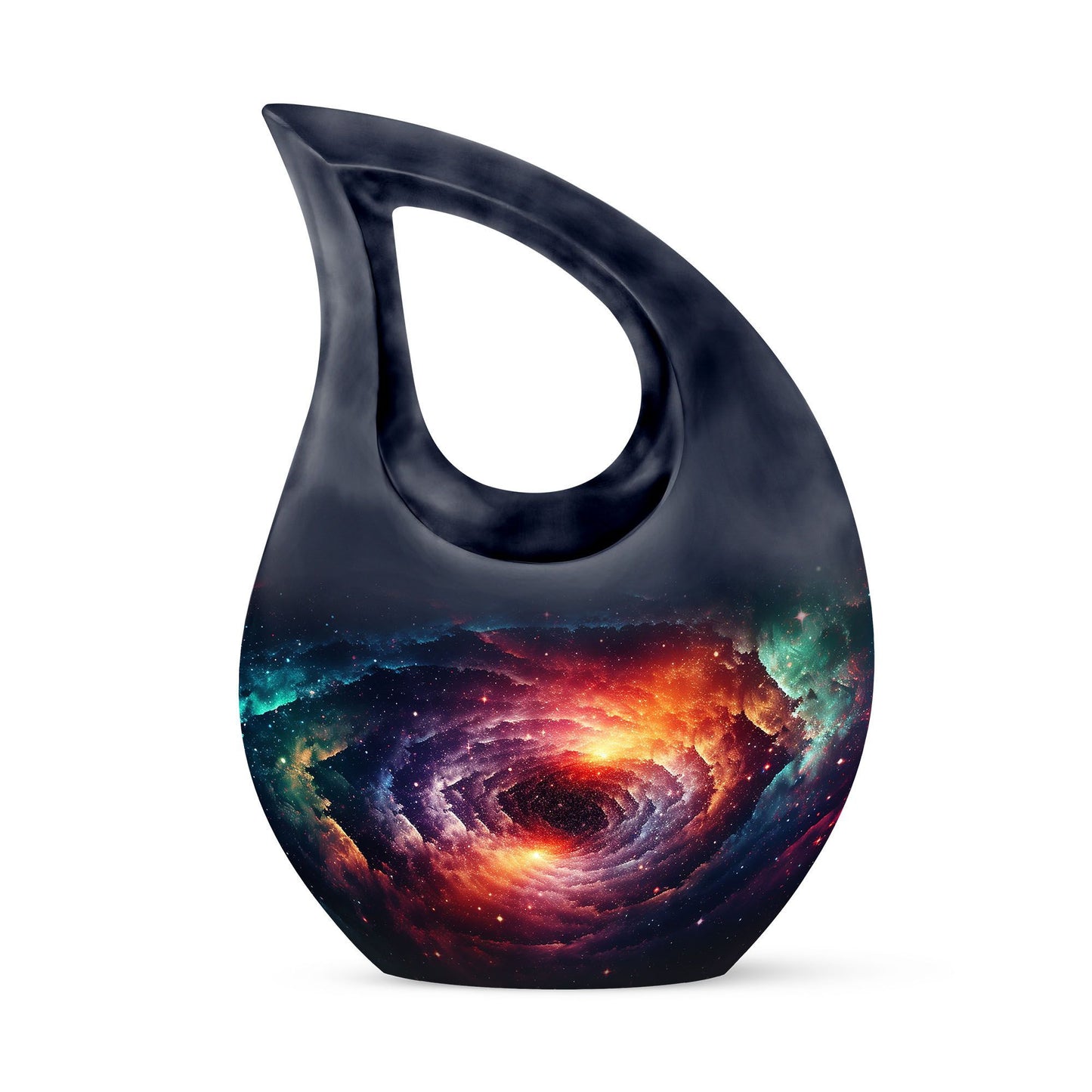 Aluminium Spiral Galaxy Urn for Human Ashes