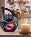 Aluminium Spiral Galaxy Urn for Human Ashes