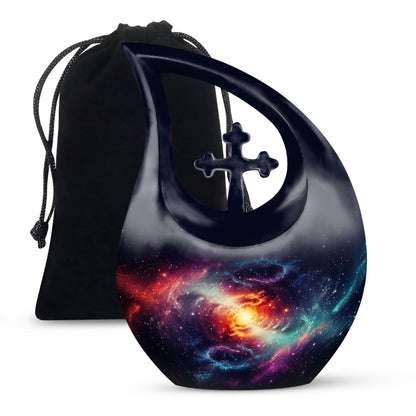 Realistic Spiral Galaxy Urn for ashes
