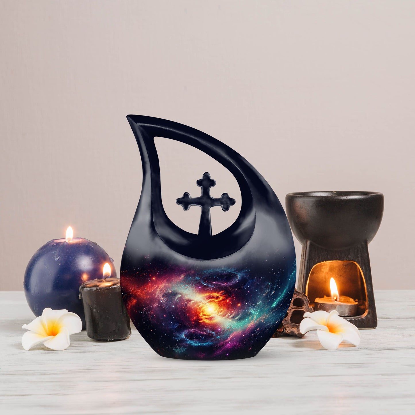 Realistic Spiral Galaxy Urn for ashes