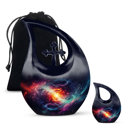 Realistic Spiral Galaxy Urn for ashes