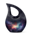 Nebula Galaxy themed large aluminium urn 