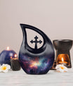 Nebula Galaxy themed large aluminium urn 