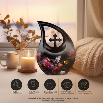 Blue Humming Bird Urn
