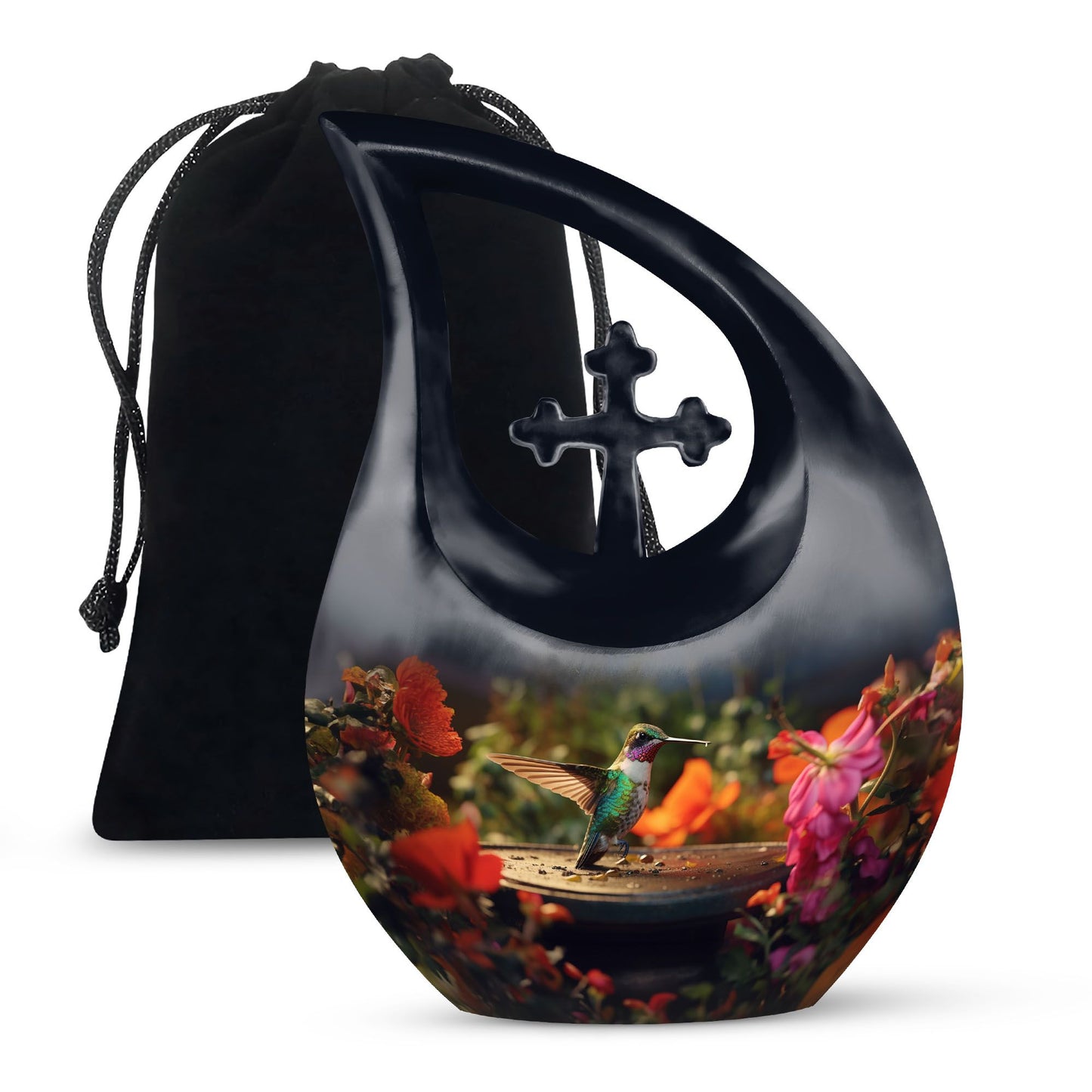 humming bird urn 