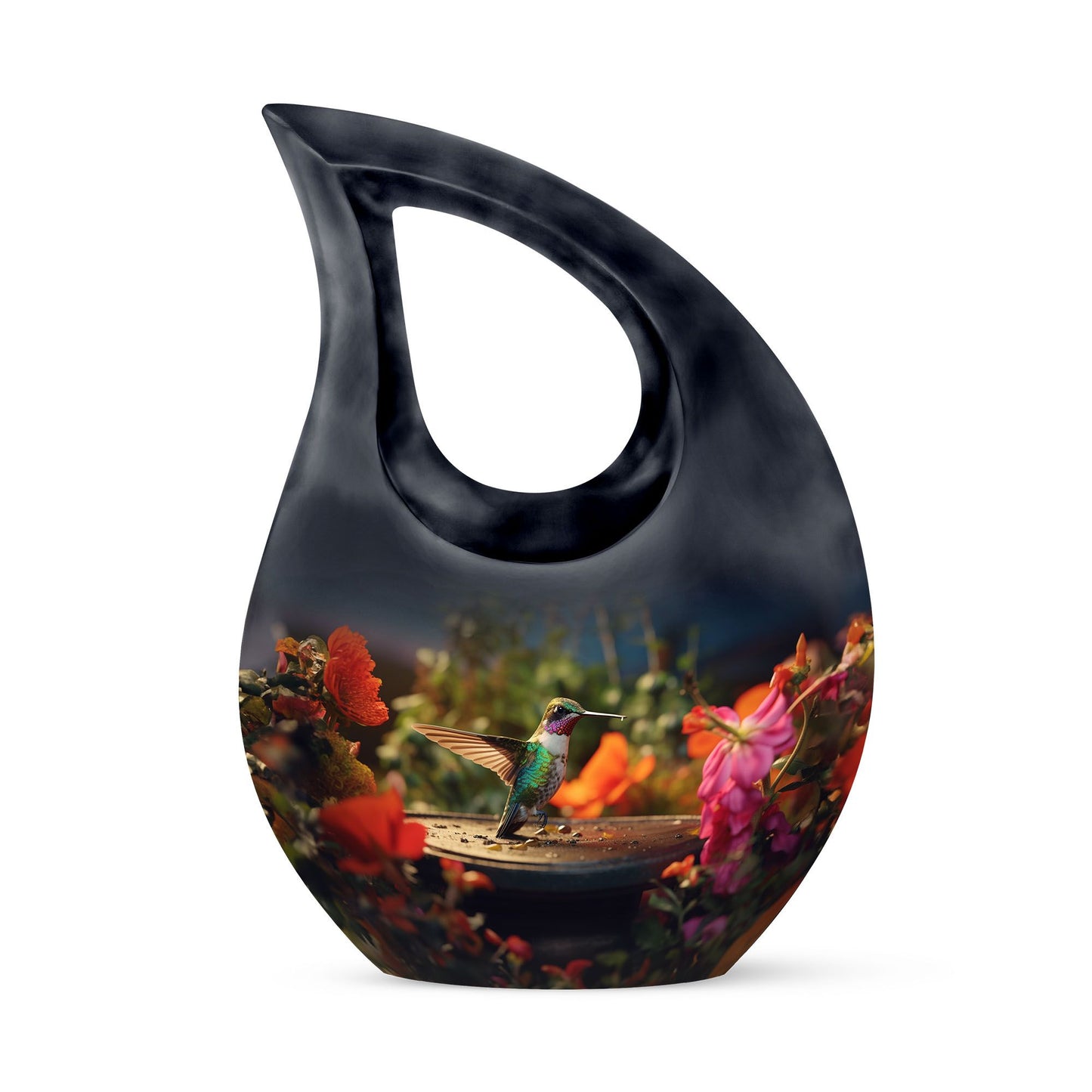 humming bird urn 