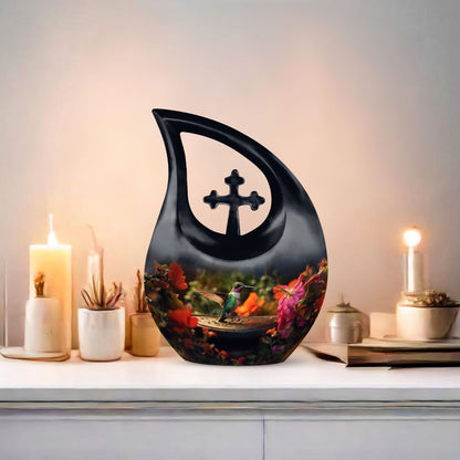 humming bird urn 