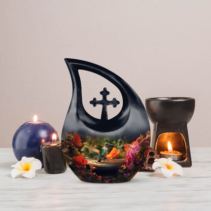 humming bird urn 
