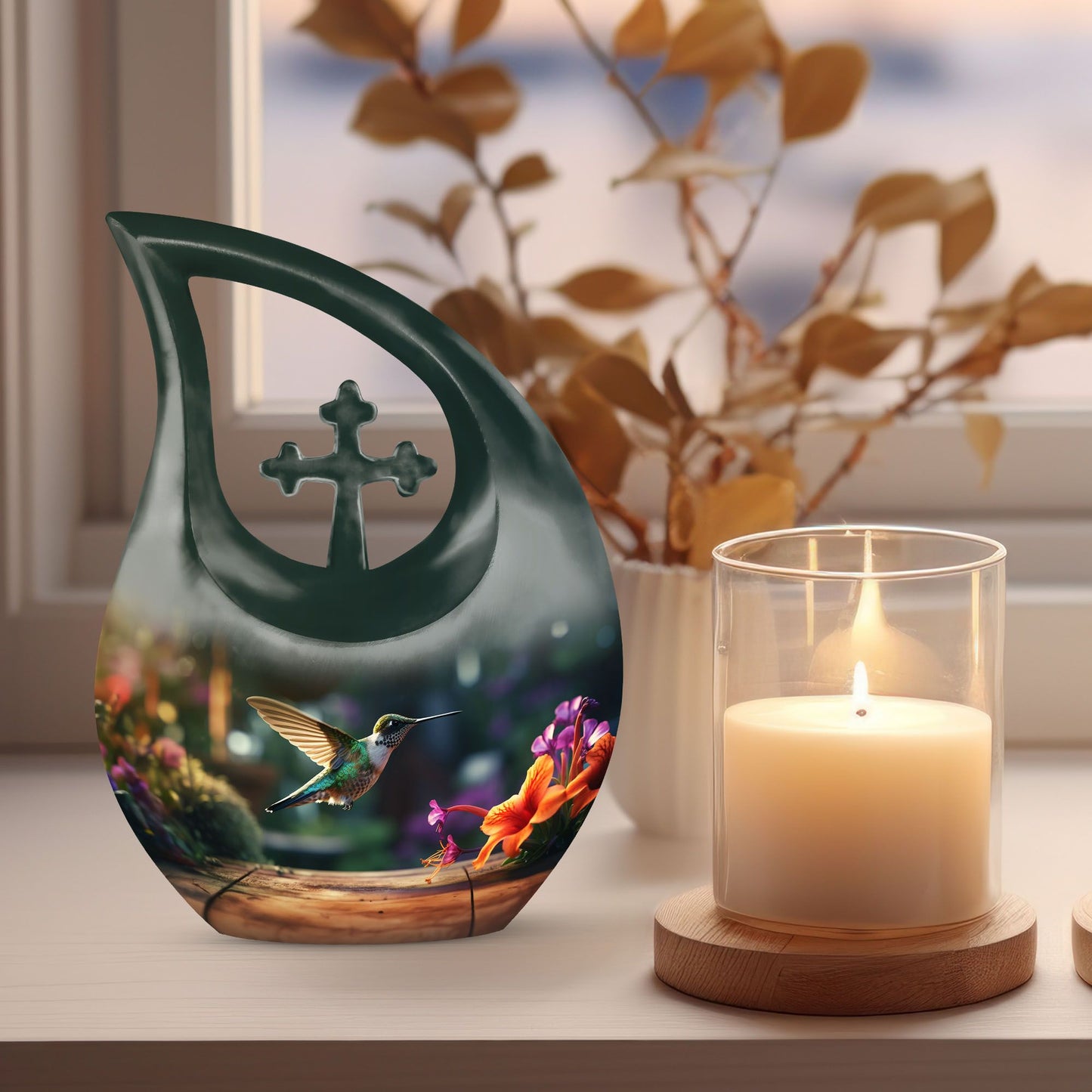Humming Bird Memorial Urn