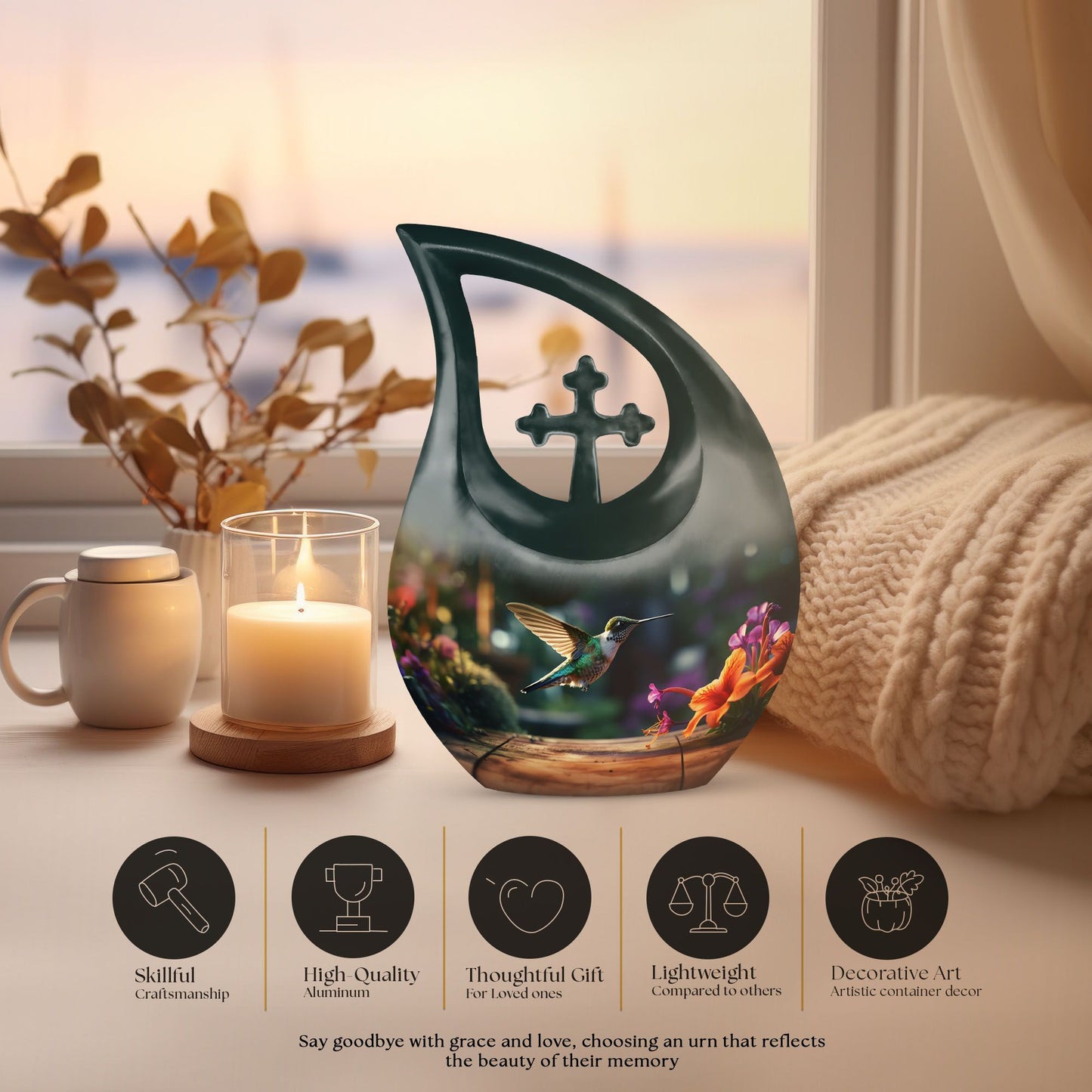 Humming Bird Memorial Urn