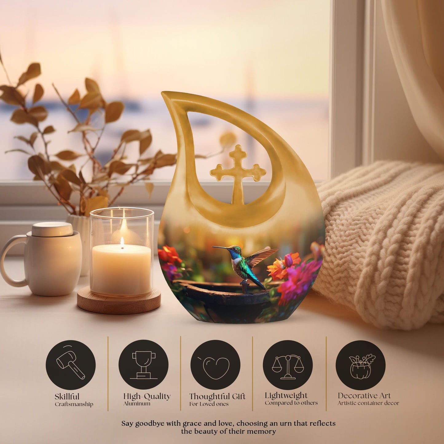 Humming Bird Cremation Urn