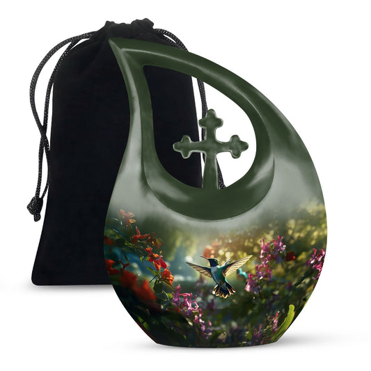 Humming Bird memorial urn