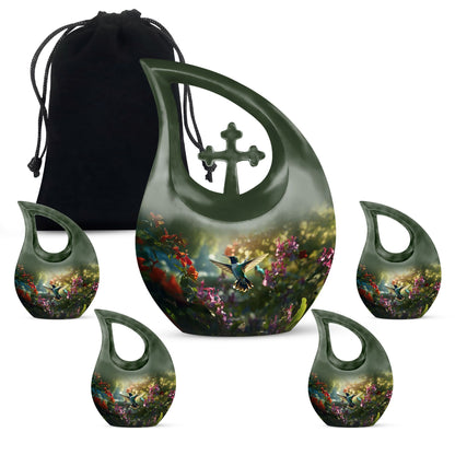 Humming Bird memorial urn