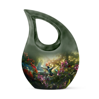Humming Bird memorial urn