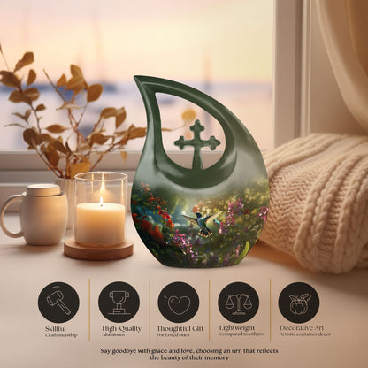 Humming Bird memorial urn