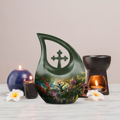Humming Bird memorial urn